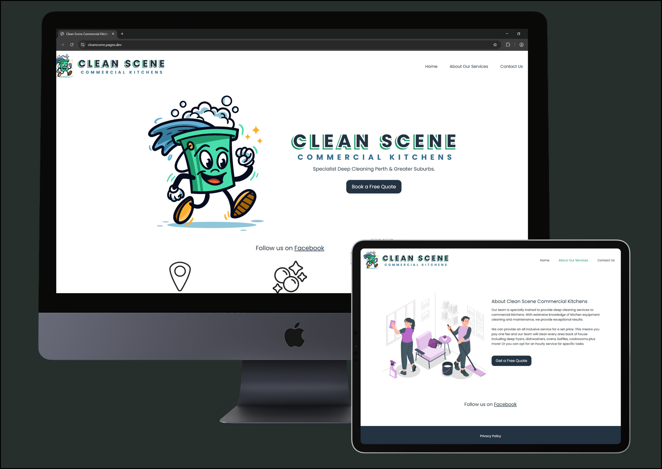 Clean Scene Website