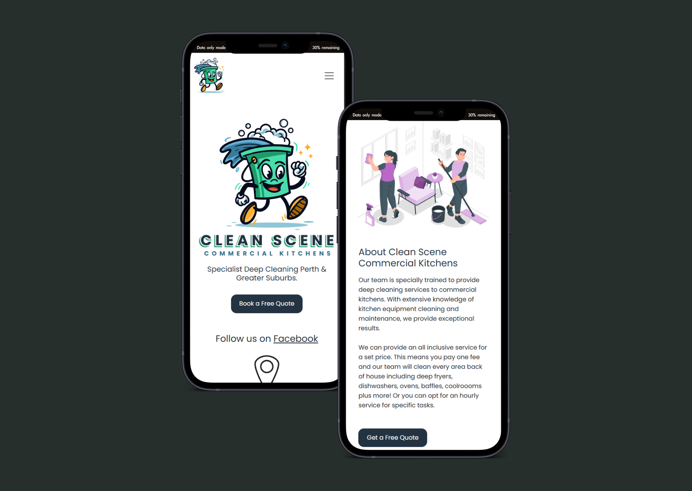 Clean Scene Website